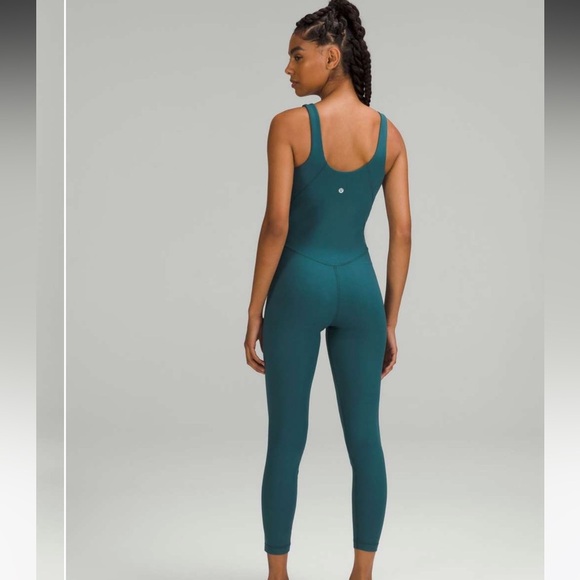 Lululemon Align Ribbed Bodysuit 25"‎ Green Jasper Size 12 NEW WITH TAGS - Picture 1 of 9